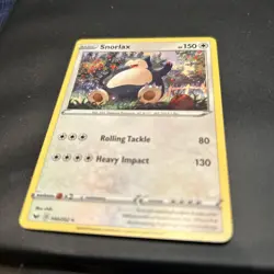 Pokemon 2020 Sword & Sheild "Snorlax" #140/202 Regular Rare - Image 2