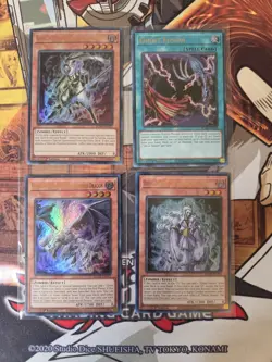 YUGIOH GHOST WYVERN + GHOST LANCER + GHOST SLEEPER + GHOST FUSION BLMR ULTRA NM - Image 1