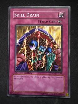 Yu-Gi-Oh! Skill Drain (GLD1-EN044, Limited Edition, NM) - Image 1