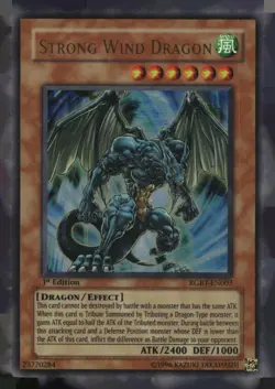Strong Wind Dragon RGBT-EN003 Ultra Rare Raging Battle Yu-Gi-Oh 1st Edition MP - Image 1