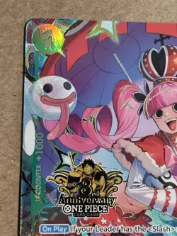 Perona Japanese 3rd Anniversary Set Promo English One Piece NM OP12-034 Stamped - Image 2