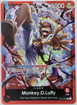 Monkey.D.Luffy (001) ST21-001 Leader Starter Deck EX: Gear 5 One Piece Foil NM - Image 1