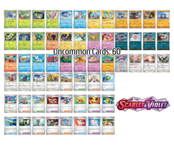 Pokemon Scarlet & Violet Base Complete Common, Uncommon & Rare 186 Card Set - Image 4