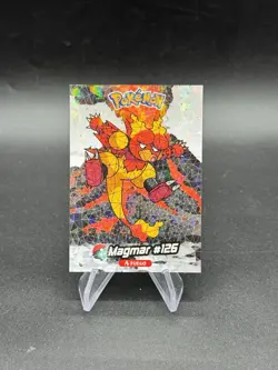 Pokemon Magmar Cracked Ice Holo 2024 Crystal Card Collection Peru US Seller - Image 1