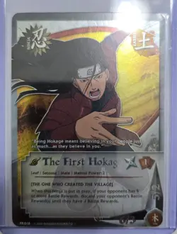Naruto CCG The First Hokage PR-018 Promo Foil Card NM - Image 1