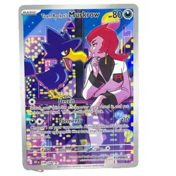 Team Rocket's Murkrow 200/182 SV10: Destined Rivals - Pokemon Card - NM TCG RARE - Image 1