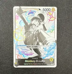 Bandai One Piece Card Game Monkey D. Luffy ST29-001 Alt Art Holo Leader 5000 - Image 1