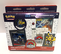 2019 FIRE BOX Pokemon CARDS World Championship Deck New SEALED Lichtleitner - Image 1