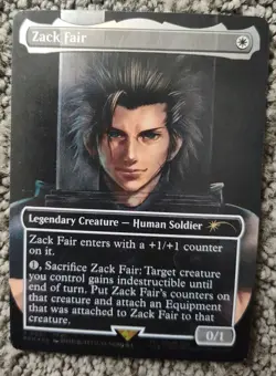 Zack Fair Magic the Gathering MTG Promo Card FF7 Rebirth Light Wear - Image 1