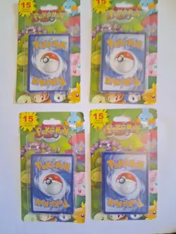 4 Pokemon 15 Card + (Promo Halo) Packs MJ Holdings 2012 Collectible NEW SEALED - Image 1