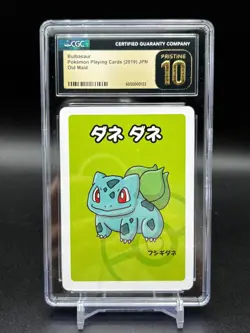CGC 10 Pristine - Bulbasaur - Old Maid 2019 Pokemon Japanese Playing Card - Image 1
