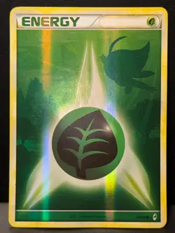 Grass Energy 88/95 HGSS Call of Legends Reverse Holo Celebi Pokemon Card HP - Image 2