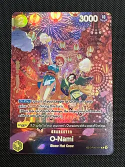 Bandai One Piece Card Game OP-06 O-Nami Nami SP Rare OP06-101 Holo Cost 2 3000 - Image 1