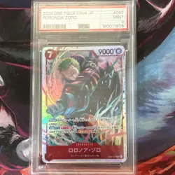 Bandai One Piece Card Game Roronoa Zoro SP Foil EB04-007 JP PSA 9 2026 - Image 1