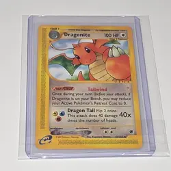 Pokemon Dragonite 43/165 Rare Expedition Base Set 2002 e-Reader Card - Image 1