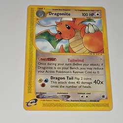 Pokemon Dragonite 43/165 Rare Expedition Base Set 2002 e-Reader Card - Image 3