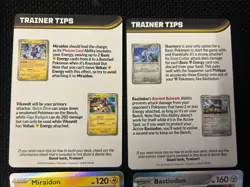 Pokemon Pitch Black Stamped Promo Cards Miraidon & Bastiodon & Trainer Tips Card - Image 5