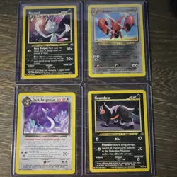 Pokemon TCG Nintendo Neo 1st Ed 4-Card Lot Sneasel Scizor Dark Dragonair - Image 1