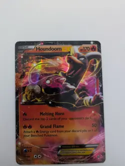 Pokemon TCG Houndoom EX Holo Ultra Rare Card 21/162 XY Breakthrough - Image 1