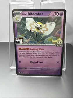 Lillie's Ribombee 067/159 Pokemon Play Stamp Prize Pack Series Cards Holo - Image 1