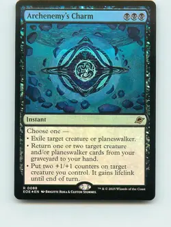 Archenemy's Charm - R88 FOIL - MTG - Edge of Eternities (EOE) - Image 1