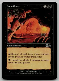Pestilence C Urza's Saga 147 NM - Image 1