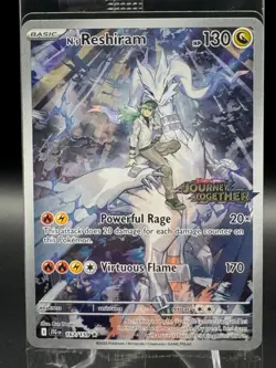 N's Reshiram 167/159 Journey Together Stamped Sealed Promo box Pokemon Card NEW - Image 1