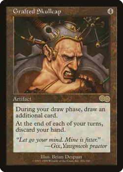 Grafted Skullcap [Urza's Saga] - Lightly Played - MTG - Image 1