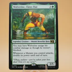 Wolverine, Claws Out | 737 | Regular | R | Commander: Marvel Super Heroes | MTG - Image 1