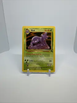 Muk 28/62 Rare Unlimited Edition Fossil Set Pokemon Card 1999 WOTC - Image 2