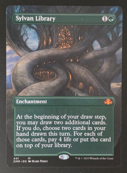 Sylvan Library Borderless - Dominaria Remastered #441 NM - Image 1