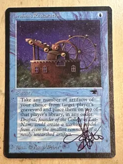 MTG ARTIST PROOF MTG Drafnas Restoration AP Sketch Art Amy WEBER - Image 2