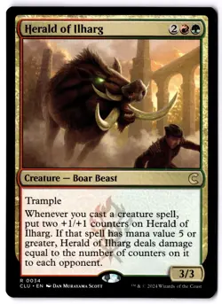 Herald Of Ilharg LP* Ravnica: Clue Edition ENGLISH 0034 mtg -UnltdCards - Image 1