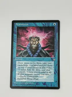 Magic The Gathering, Brainstorm, Ice Age, Regular Free Ship! NM MJB - Image 1