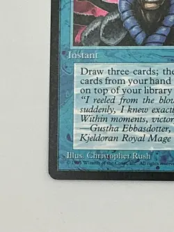 Magic The Gathering, Brainstorm, Ice Age, Regular Free Ship! NM MJB - Image 5