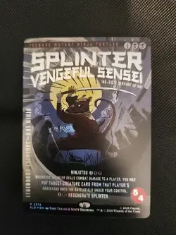 Splinter Vengeful Sensei Ink-eyes Servant of Oni Foil TMNT Secret Lair Ronin MTG - Image 2