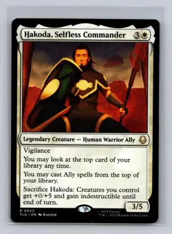 HAKODA, SELFLESS COMMANDER 23 AVATAR: THE LAST AIRBENDER MAGIC: THE GATHERING LP - Image 1