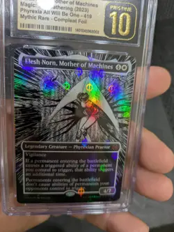 CGC 10 Pristine MTG Elesh Norn, Mother of Machines #419 Compleat Foil POP 2 - Image 2