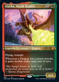 Atarka, World Render - Foil Etched Light Play, English Magic the Gathering MTG S - Image 1