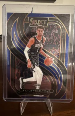 2024-25 Panini Select - Premier Level Victor Wembanyama #102 Blue - Image 1