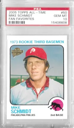 2005 Topps Mike Schmidt Fan Favorites PSA 10 - Image 1
