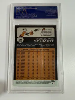 2005 Topps Mike Schmidt Fan Favorites PSA 10 - Image 2