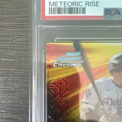 Topps 2025 Bowman Chrome Meteoric Rise #MR-12 Shohei Ohtani PSA 8 Mojo - Image 2