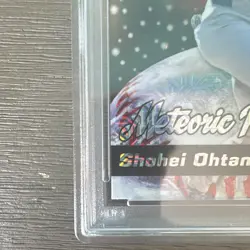 Topps 2025 Bowman Chrome Meteoric Rise #MR-12 Shohei Ohtani PSA 8 Mojo - Image 5