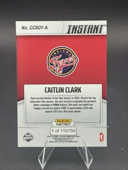 2024-25 Panini Instant WNBA Caitlin Clark Rookie of the Year Caitlin Clark (RC) - Image 2