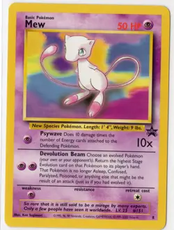 Pokemon Mew (8) WoTC Black Star Promo 08/53 NM Vintage - Image 1