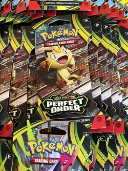 Lot Of 20 Pokemon TCG Mega Evolution Perfect Order Booster Packs NEW SEALED - Image 3