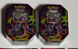 Pokemon TCG Mega Moonlit Tin Mega Gengar ex Factory Sealed - Image 2