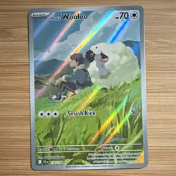 The Pokemon Company Hop's Wooloo 170/159 Full Art Holo IR EN Sv09 - Image 1