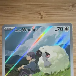 The Pokemon Company Hop's Wooloo 170/159 Full Art Holo IR EN Sv09 - Image 2